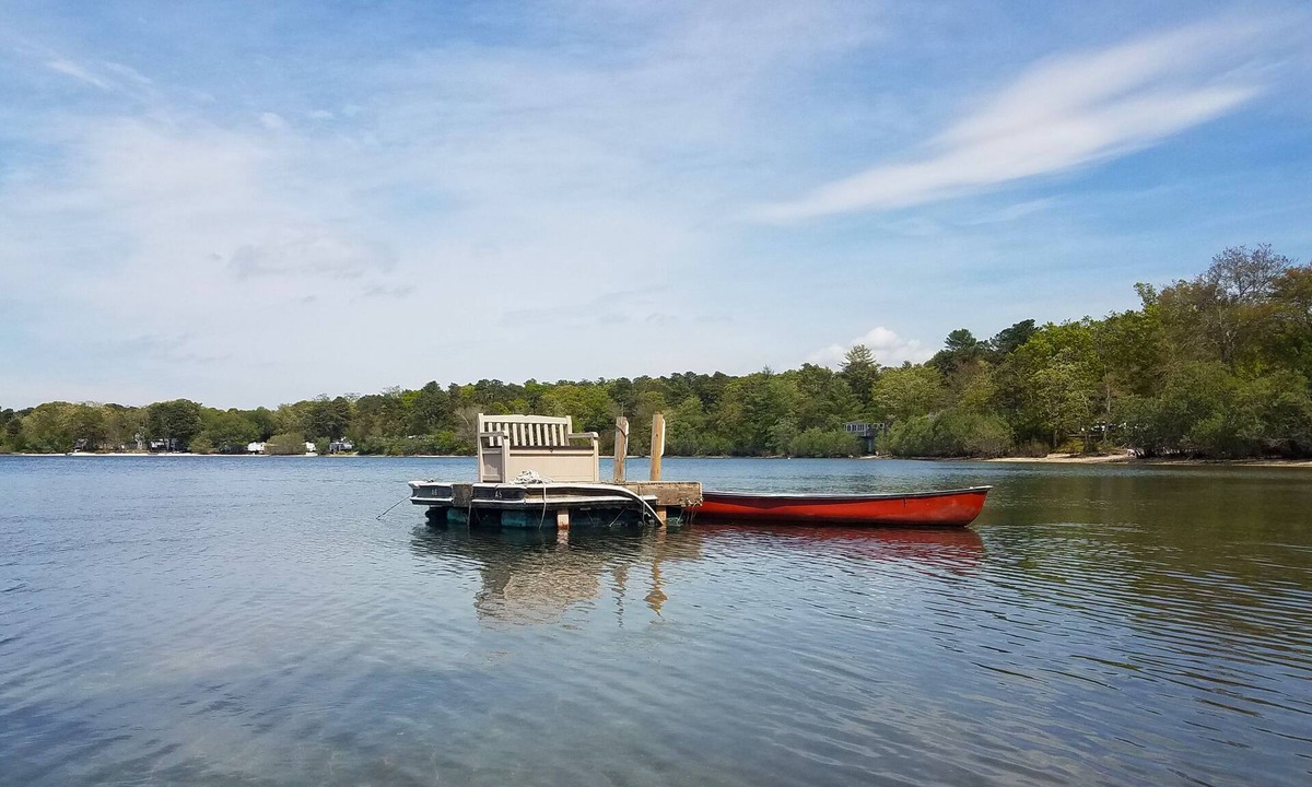 Sandwich House | 13 Great Hill- Lakefront Haven: Private Beach, Dock, Firepit, Pet-Friendly
