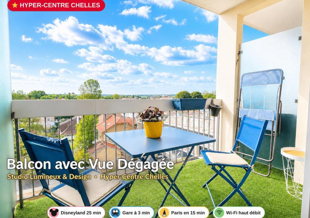 Chelles Apartment | 2 Mins from Train Station - Paris & DisneyLand - Chelles Hypercentre