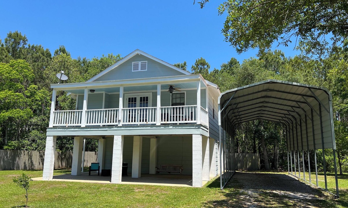 Shoreline Park Cottage | A Coastal Charm indeed. Porch Swings, Sea Breezes & Southern Ease