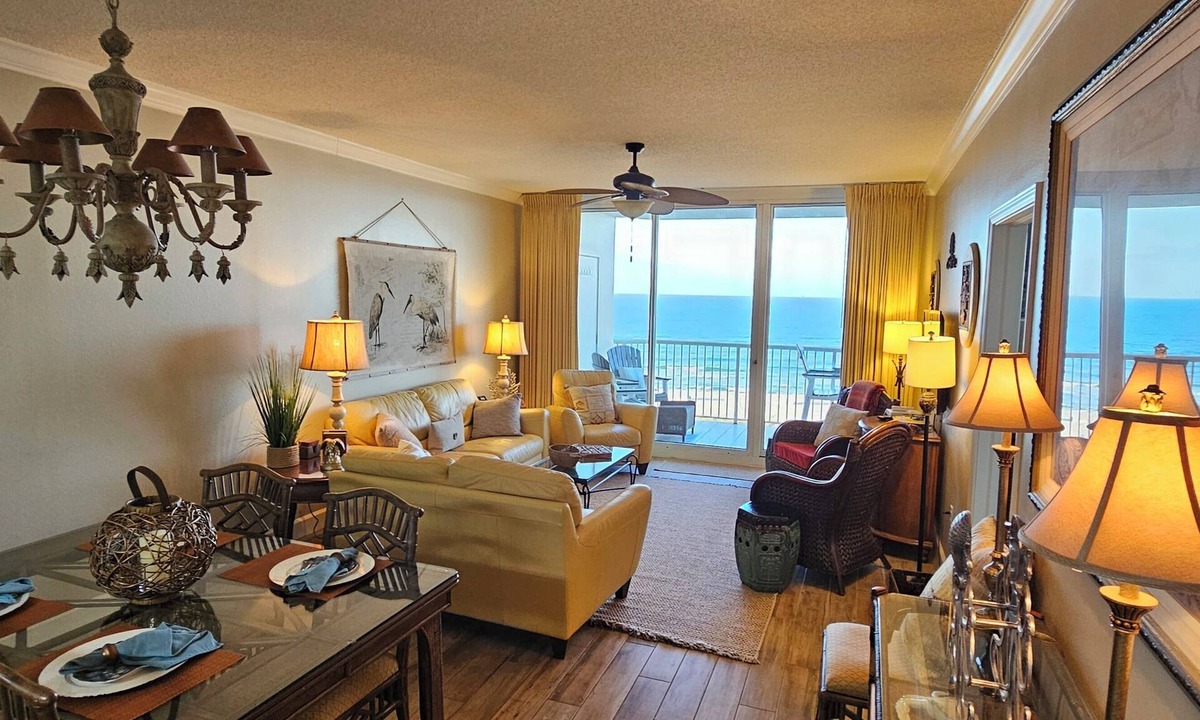 Fort Morgan Condo | Beachfront!-Enjoy the golden sun, turquoise surf & powder white sand in luxury