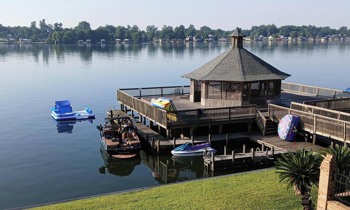 New Roads House | Beautiful False River 3BR Lake House, 1st & 2nd floor Living rooms & Balconies