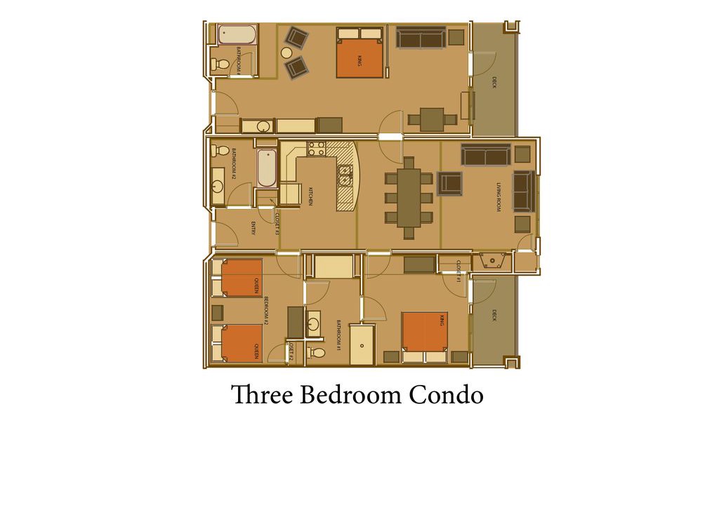Spring Brook Apartment | Cedar Stone Three Bedroom Condo @ Spring Brook Resort | Spacious Condo on Golf Course