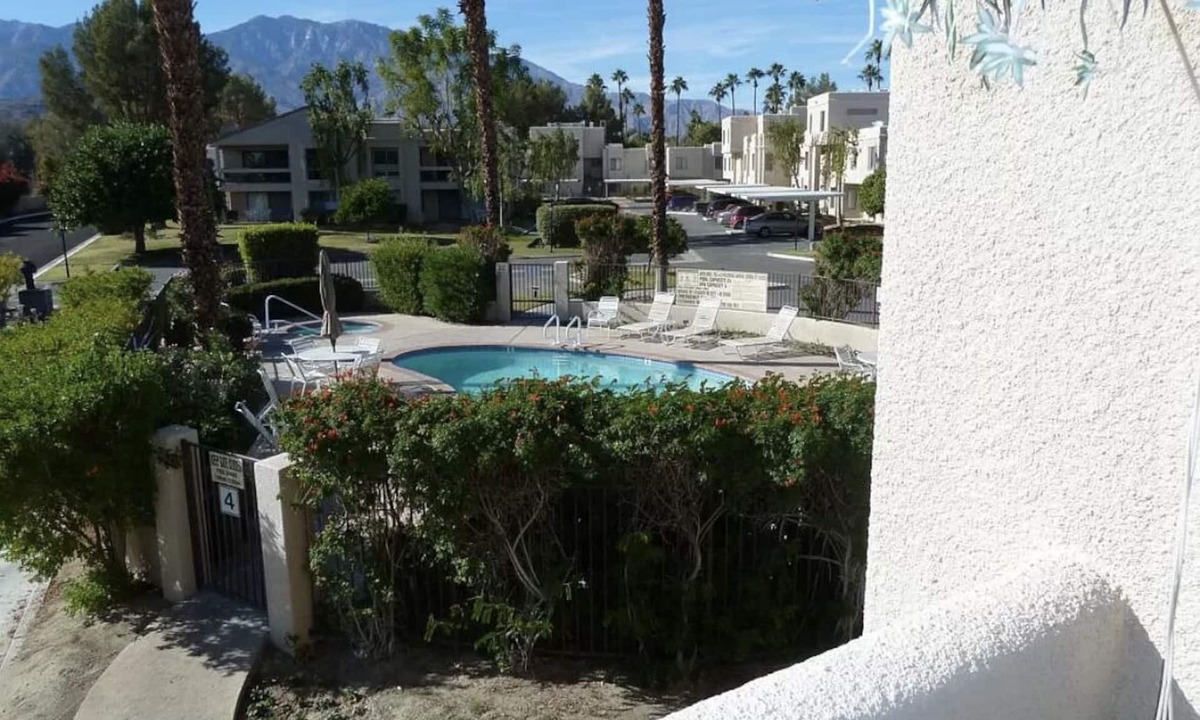 Cathedral City Condo | Charming & Serene 2nd-Fl Condo with Stunning Mountain Views & Central Location