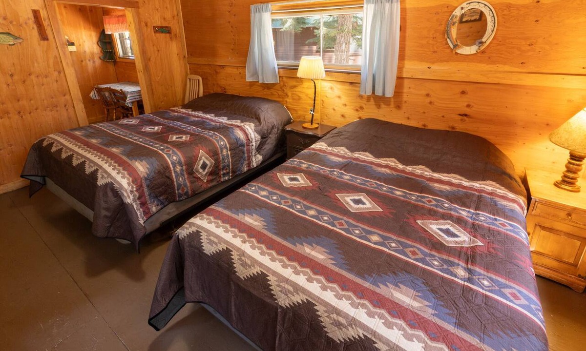 Blairsden-Graeagle Cabin | Charming Trout Cabin at Camp Layman | Riverside Family Basecamp with Two Queens