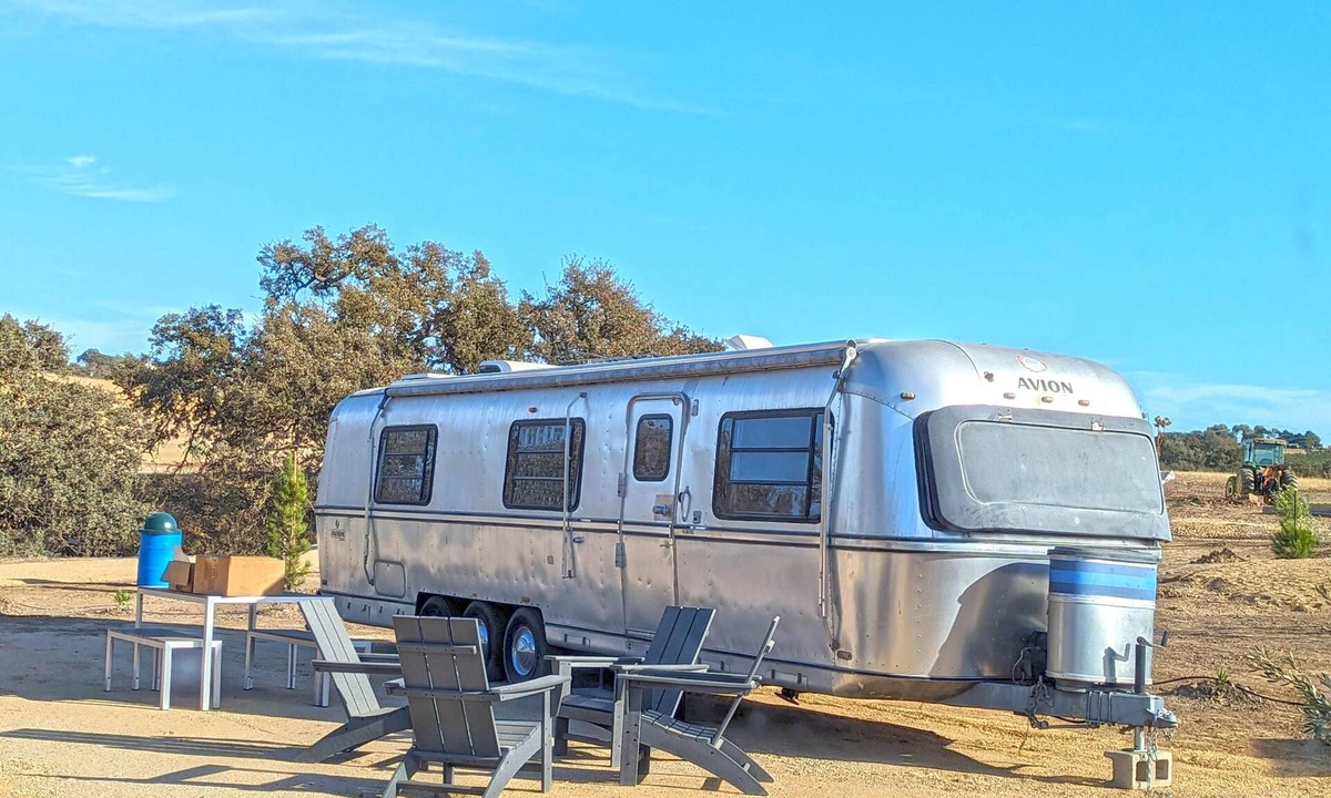 Paso Robles RV Rental | David Bowie Trailer - Vintage Airstream · glamping · Paso Robles wine country