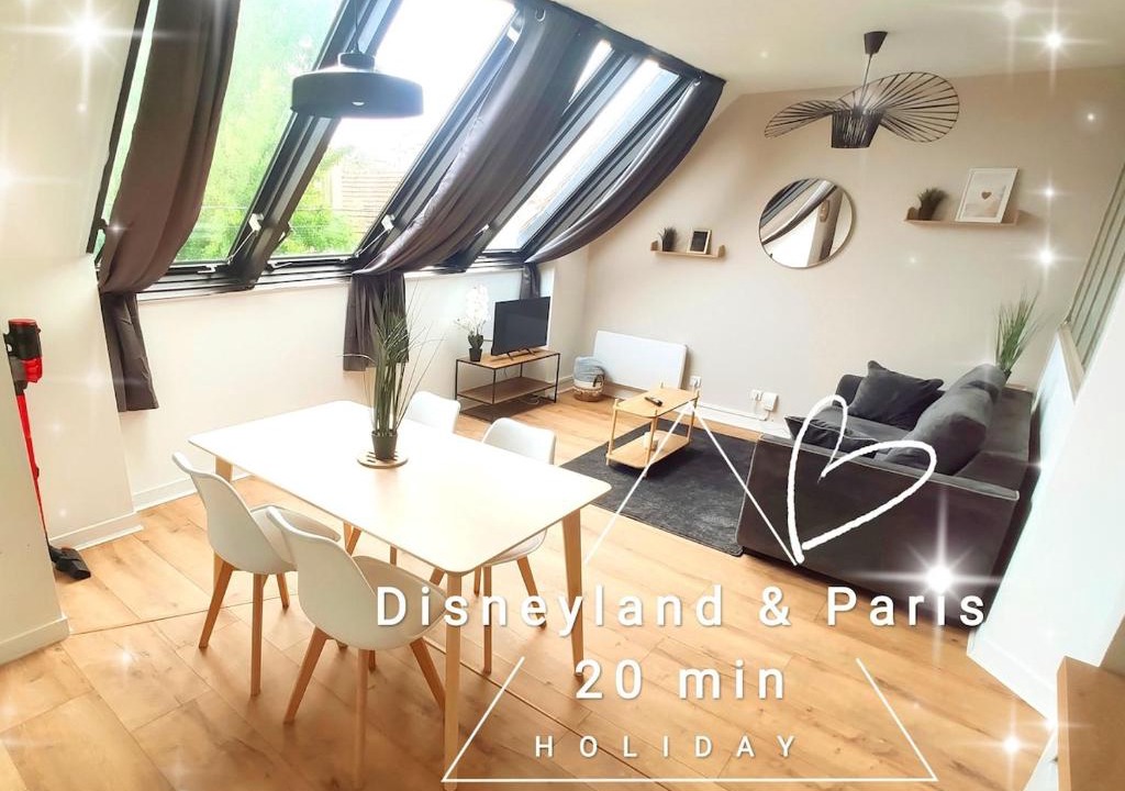 Chelles Apartment | DisneyLand - Paris 20 min - Parking - 6 personnes