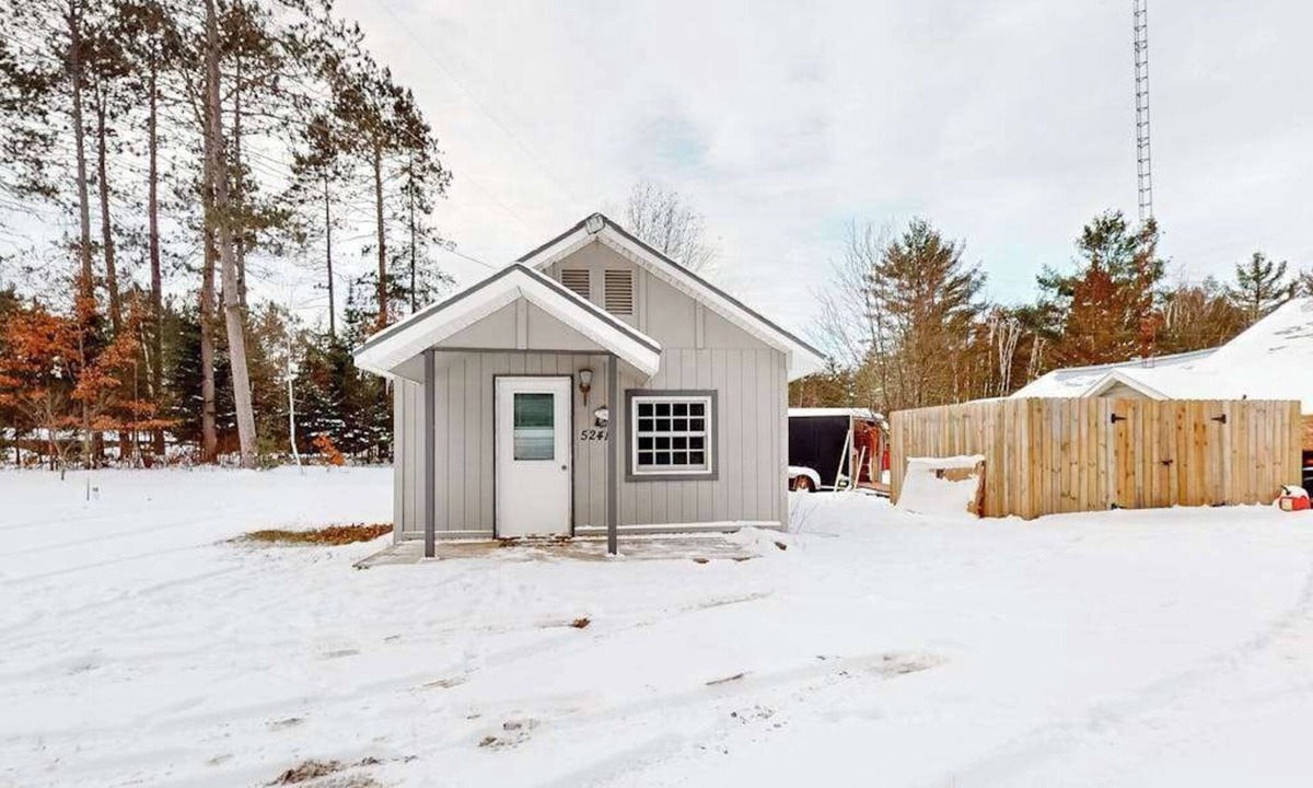 Manitowish Waters House | Dog-friendly, tree-lined home on the snowmobile trail with streaming, W/D, & AC