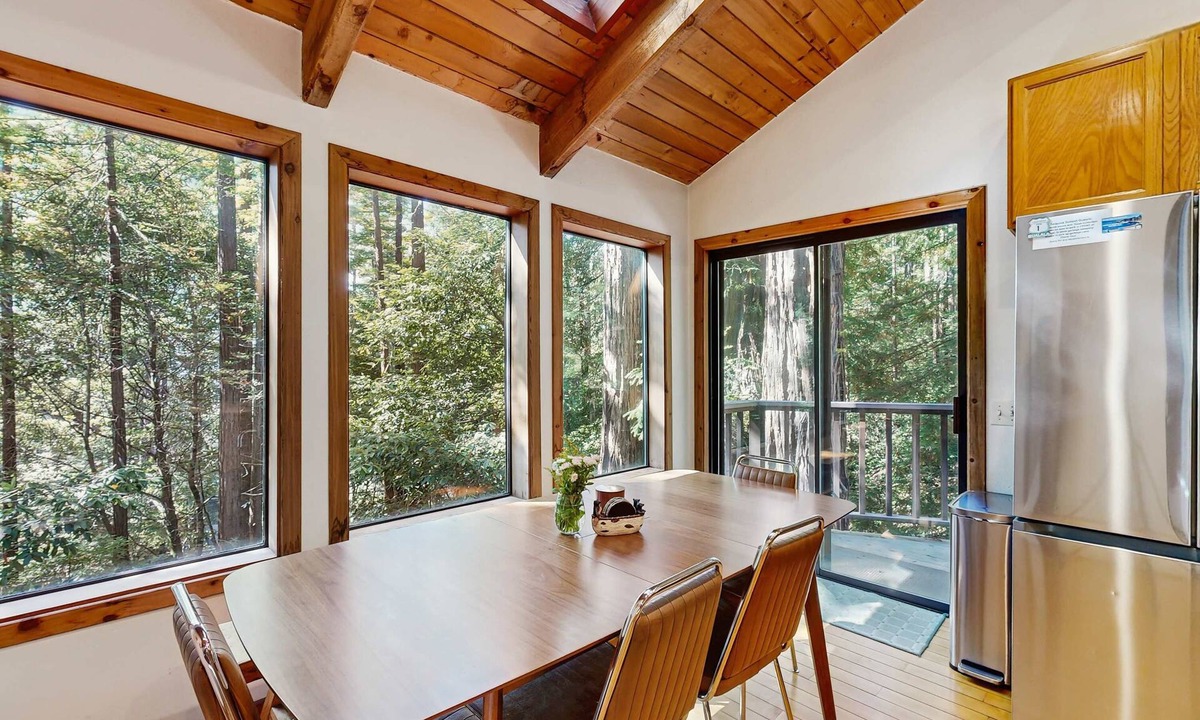 Anchor Bay House | Forested home with fireplace & ev charger near Anchor Bay, dogs welcome