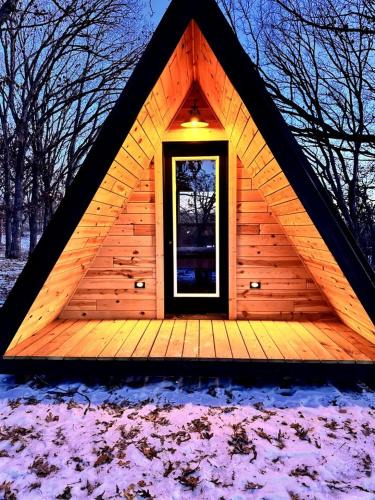 St Croix Falls Ski Chalet | Gorgeous A-Frame with Panoramic Views, Nestled Atop White Oak Ridge, Wisconsin