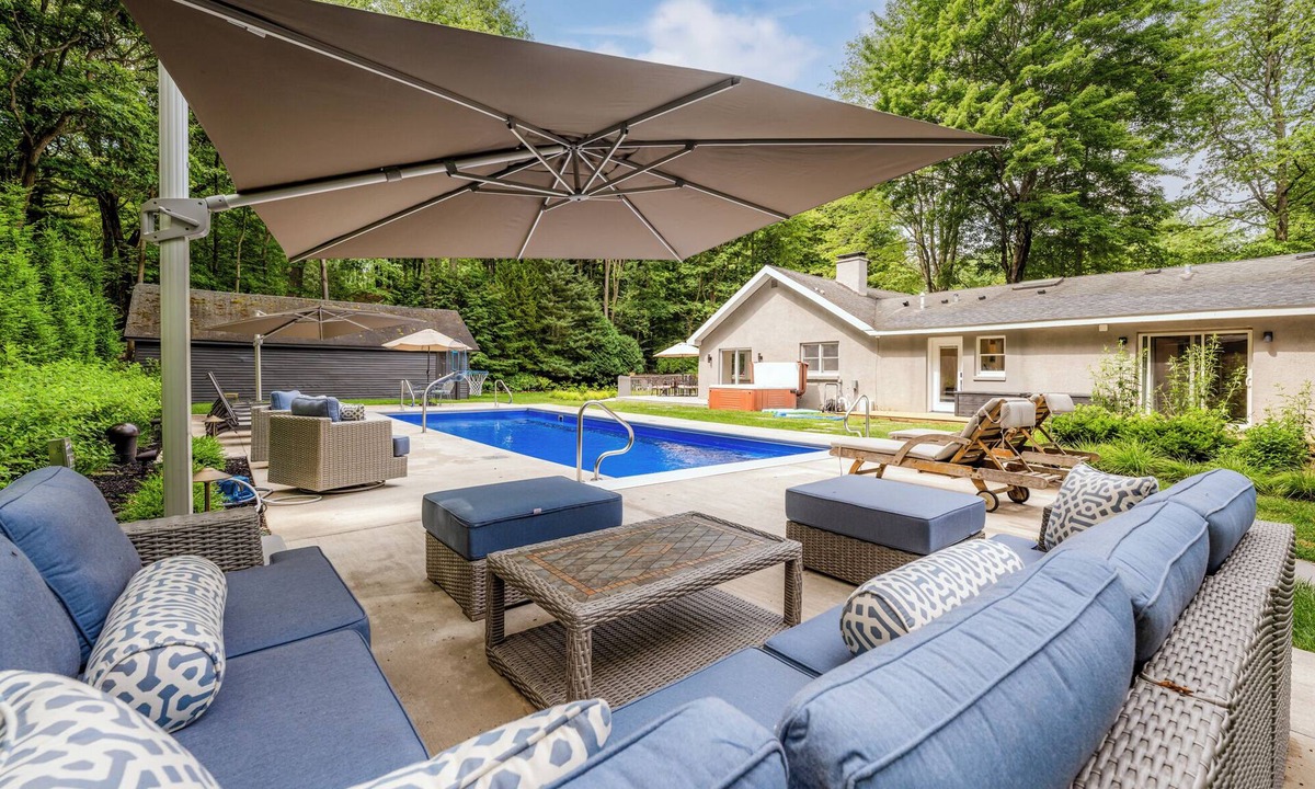 Harbert House | Harbert Hideaway - A 4 min walk to the beach with private pool and hot tub.