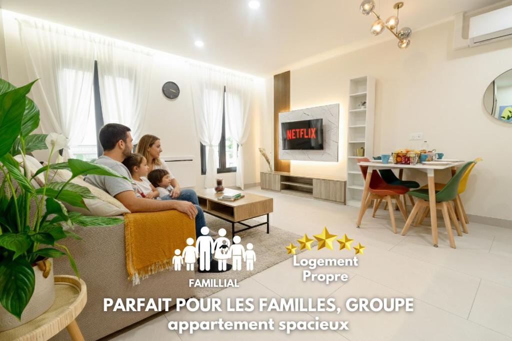 Bonnieres-sur-Seine Apartment | La Confortable - Spacieux T3 familial 6pers - Bonn'appartts-sur-Seine