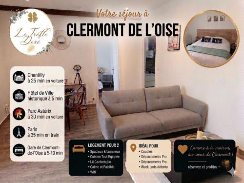 Clermont Apartment | Le Trèfle Doré T2, wifi, private parking space, fêtes interdites