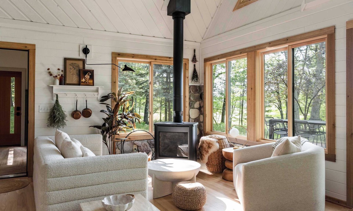 Webster Cabin | Log cabin on lake in WI woods - Hytte Ro