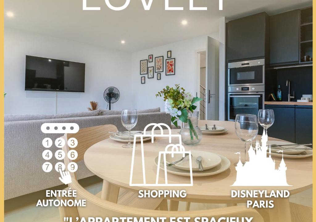 Vaires-sur-Marne Apartment | Lovely appartement proche Disney