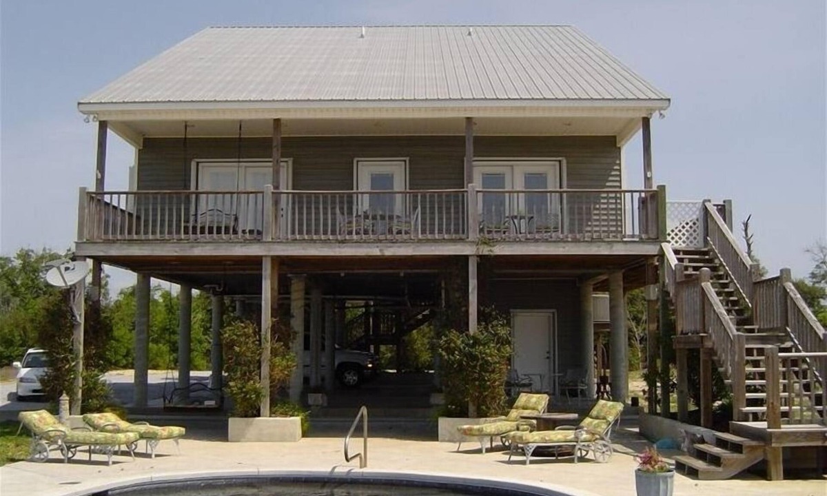 Ocean Springs House | OUR BEACHES ARE OPEN! Private Beachfront Casual Home Custom Salt Water Pool