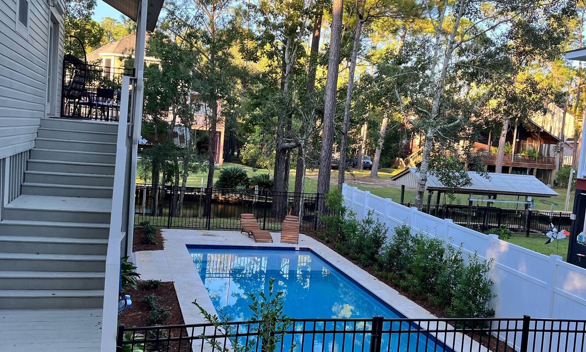 Pass Christian House | Pass Christian Waterfront w/Private HEATED Pool & Beautiful Back Porch