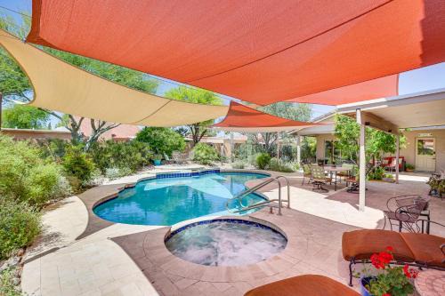 Paradise Valley Village House | Patio & Pool Access: Sunny Phoenix Casita!