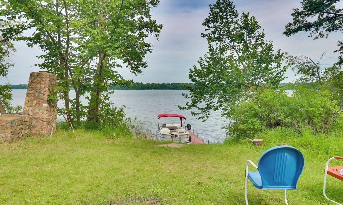 Vergas Cabin | Pet-Friendly Lakeside Cabin w/ Dock & Fire Pit