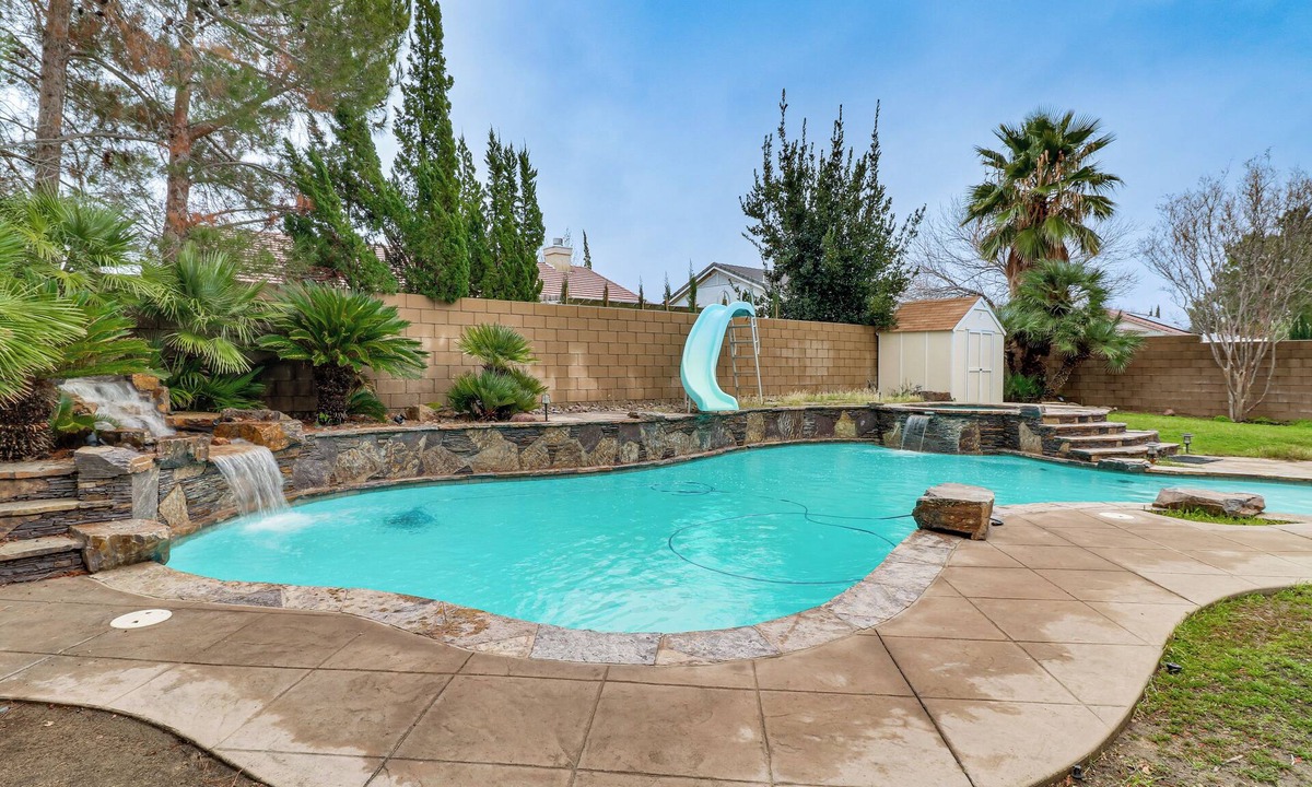 Palmdale House | Pool, Patio & Games! Suburban Home in Palmdale