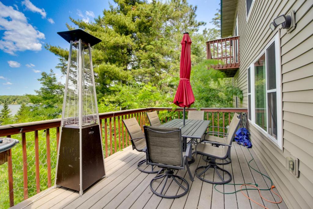 Outing House | Private Dock: Lakefront Family Home in Outing
