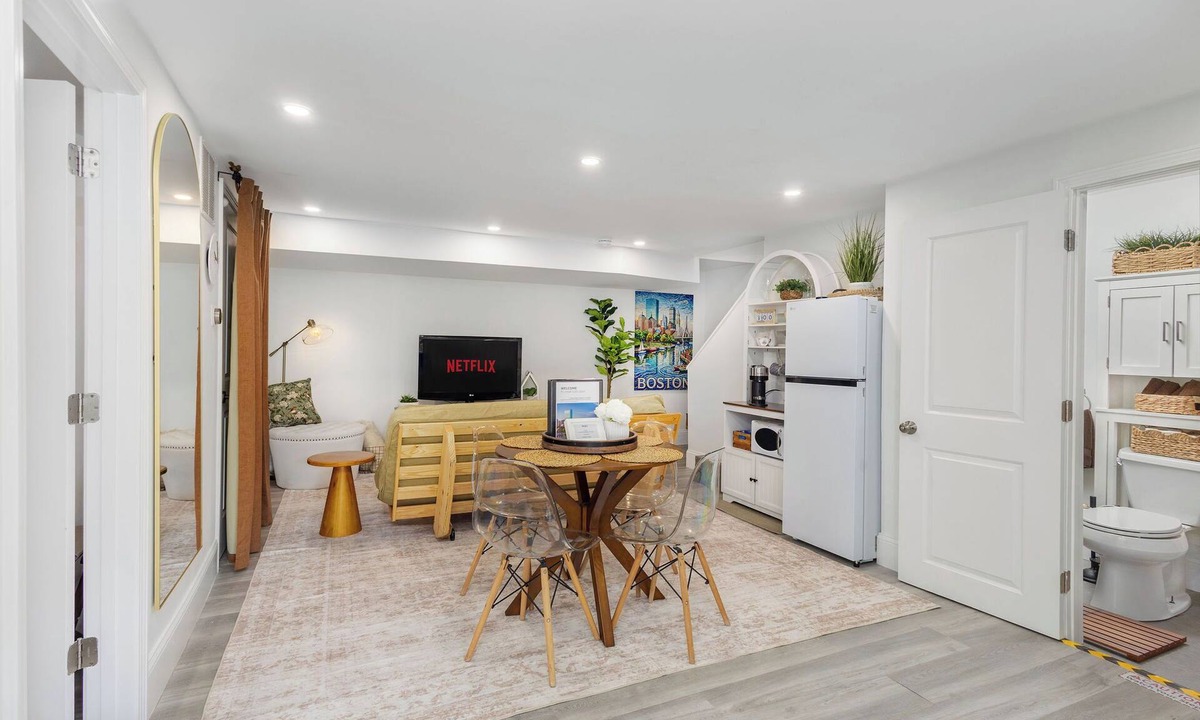 West Street - River Street Condo | Private Suite: Own Entry. Parking. 7 Min to Train!