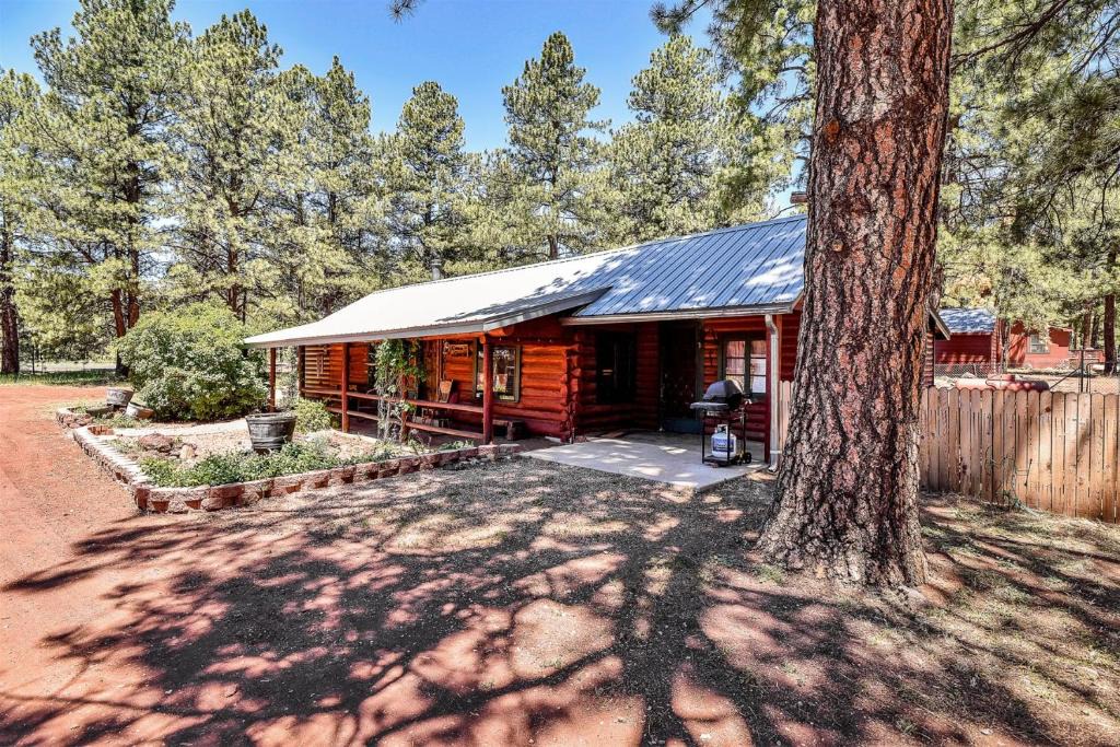 Parks Villa | Rustic Star Authentic Log Cabin in the Woods Near the Grand Canyon Flagstaff Williams