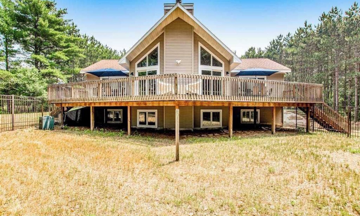 Nekoosa House | Secluded lake retreat with game room; near beach, boat rental, dining, and golf