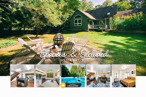 Sister Bay House | Serene Cabin with Beautiful Outdoor Space in Sister Bay, Wisconsin