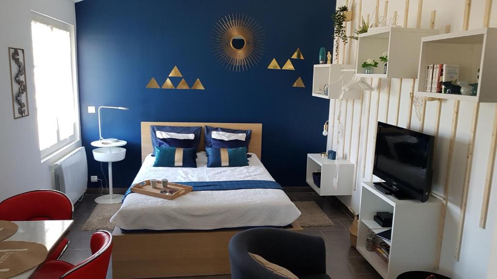 Vemars Apartment | Studio Bleu - Parc Astérix - Mer de Sable - Villepinte - Aéroport CDG
