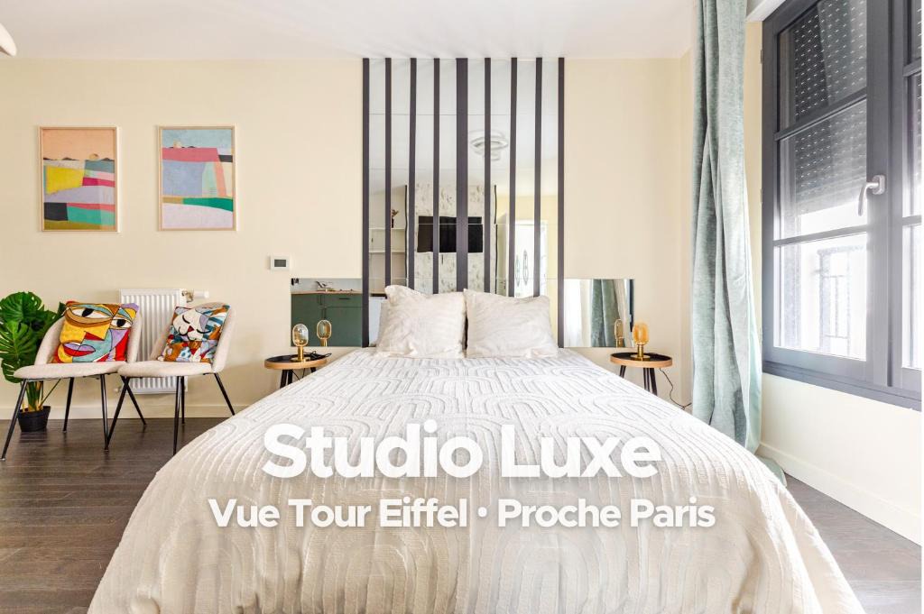 Clamart Apartment | Studio Luxe - Vue Tour Eiffel - Proche Paris & Versailles