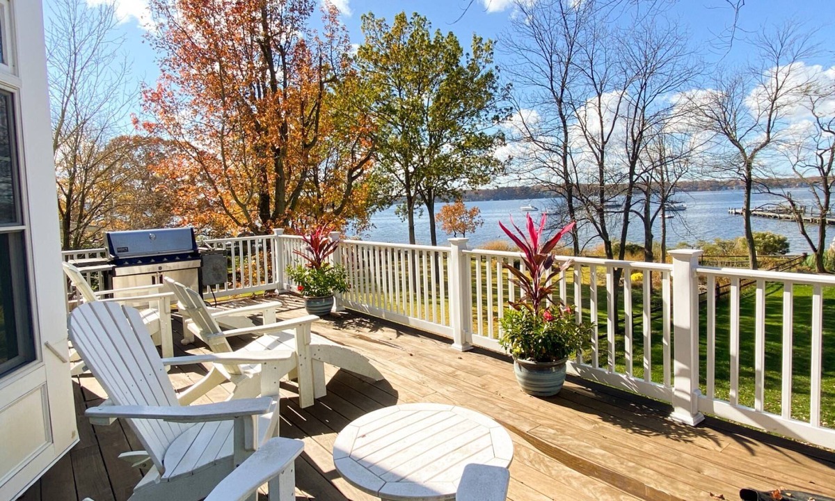 Severna Park House | Stunning Waterfront Home in Round Bay with multiple living spaces