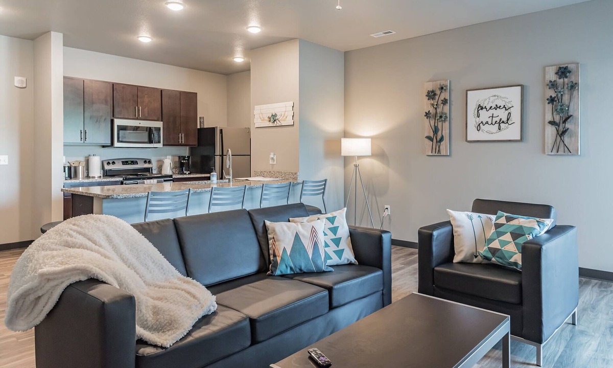Ames Apartment | Stylish Stay Near ISU Stadium + Downtown Ames