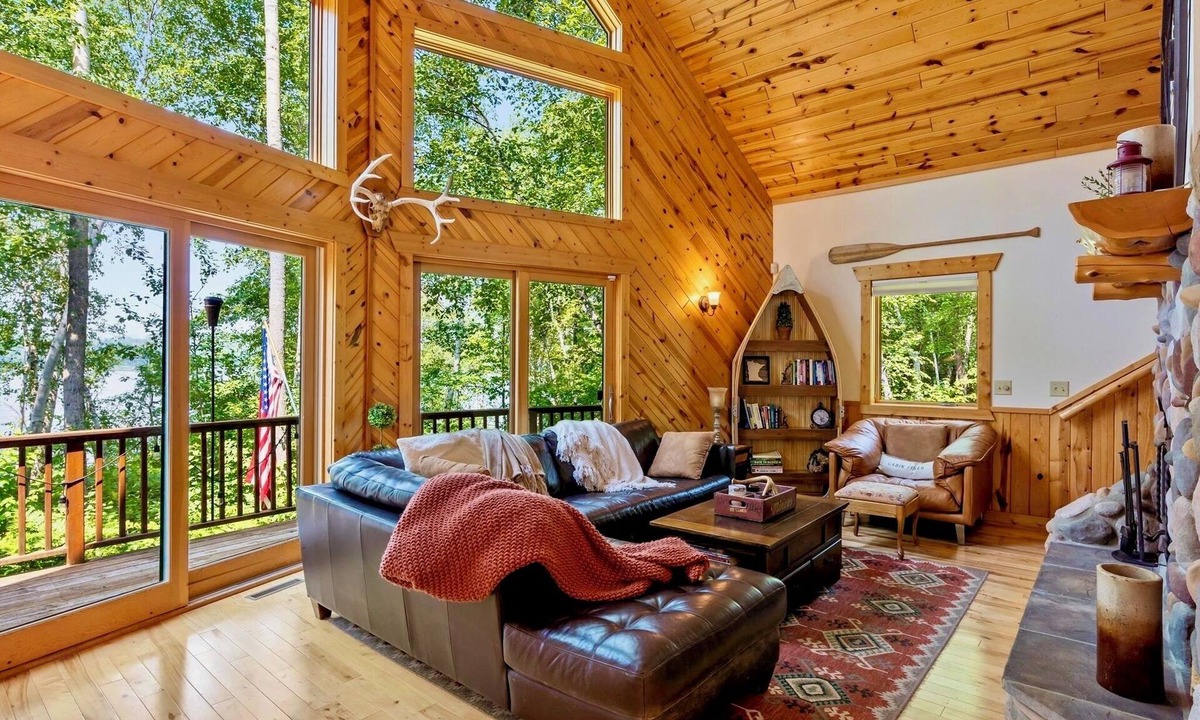 Fifty Lakes Cabin | Sunset Serenity: Private Lakefront Escape with Sauna-Perfect for Family Getaway