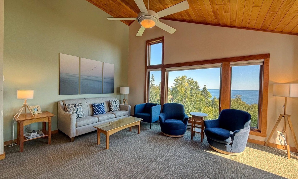 Lutsen Condo | Tranquil 3 bedroom North Shore retreat with views of Lake Superior or Poplar River