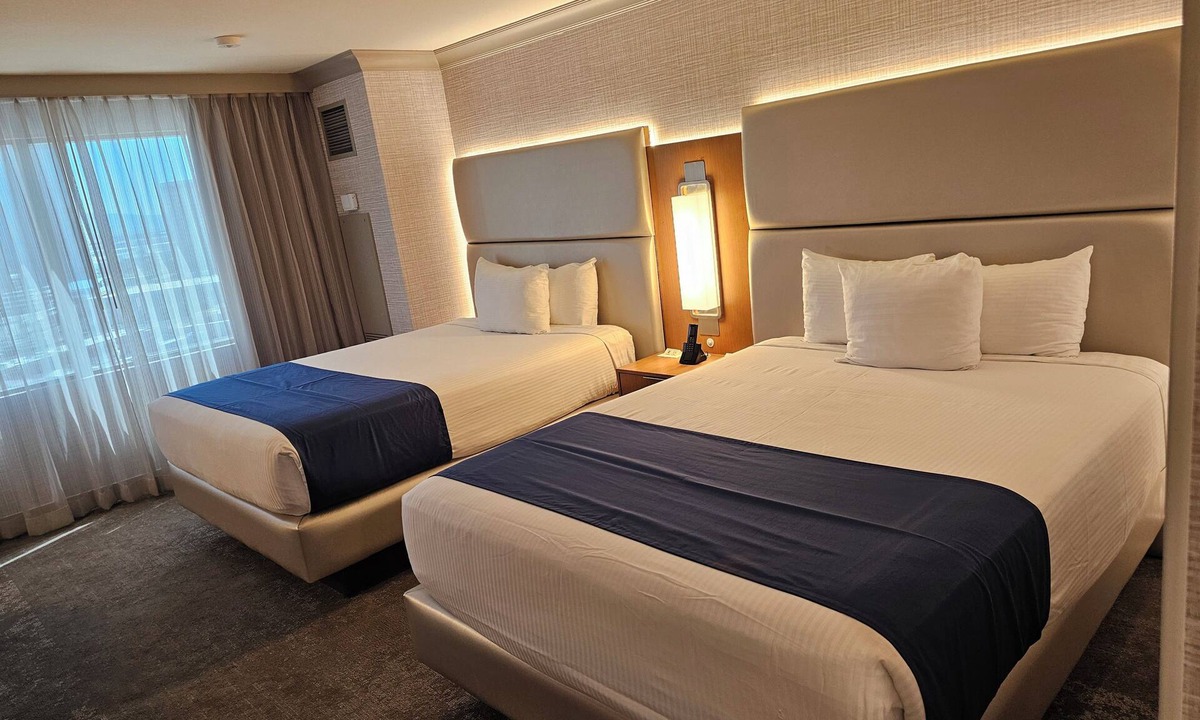 Gateway District Resort | Unit with 2 queen beds at Strat Casino in delightful Las Vegas