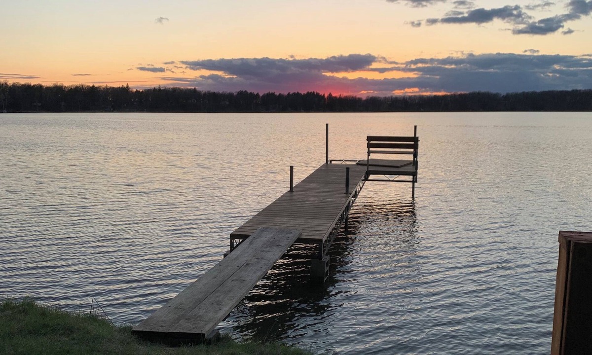Menahga Cabin | Waterfront Cottage, swim, paddle, fish and relax on your private dock.