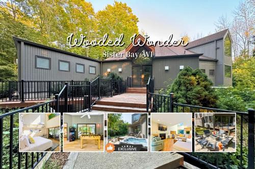 Sister Bay House | Wooded Wonder- Cozy Retreat, Hot Tub, Fire Pit, Game Room & Dogs!