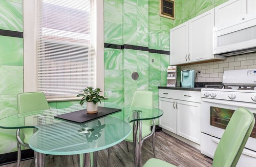 Dubuque Apartment | 1157#2/First floor, King bed, Free parking,