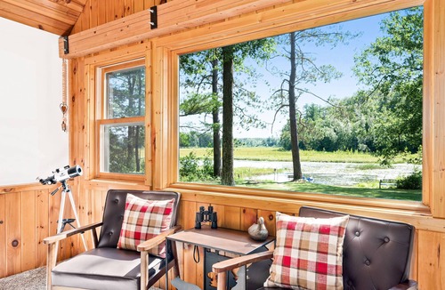 Hayward House | 2 cozy, secluded cabins on beautiful waterfront acreage with epic game room
