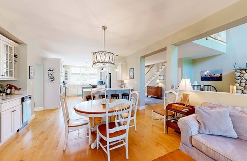 East Chop House | 2-story home near Crystal Lake with partial views, deck, grill, outdoor shower