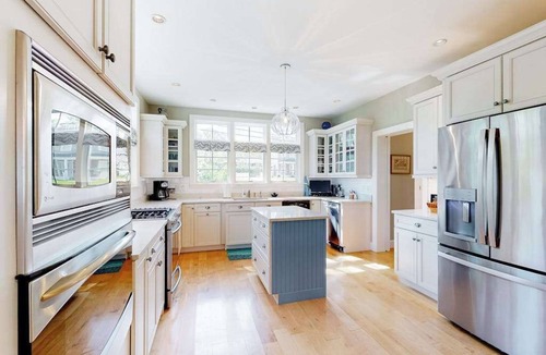East Chop House | 2-story home near Crystal Lake with partial views, deck, grill, outdoor shower