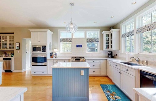 East Chop House | 2-story home near Crystal Lake with partial views, deck, grill, outdoor shower