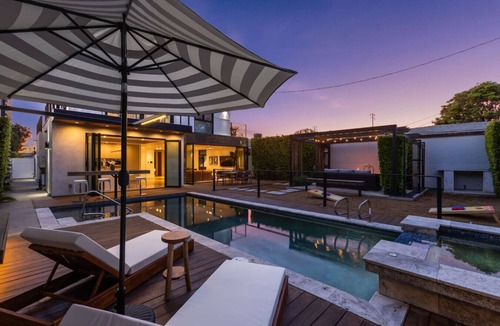 Lucerne - Higuera House | 4BR Modern Oasis w/Heated Pool - Near SoFi, Metro