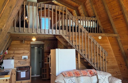 Puposky Cabin | A frame cabin on private Long Lake 12 mi NW Bemidji. AC sleeps 5- 2 dogs allowed