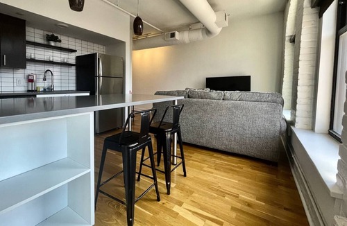 Old Market Apartment | A historic 900 square foot Atrium loft in the heart of the Old Market