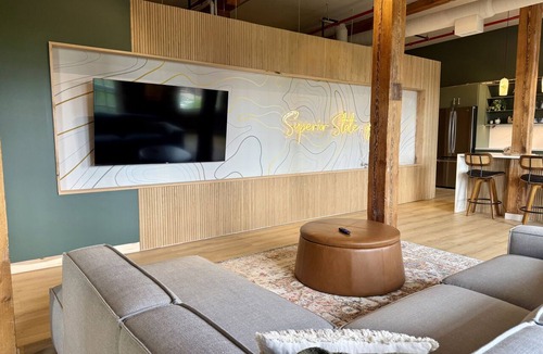 Canal Park Condo | Aerial East | The Brix | Luxe Loft in Canal Park
