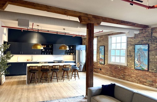 Canal Park Condo | Aerial Loft West | The Brix | Luxe Loft in Canal Park