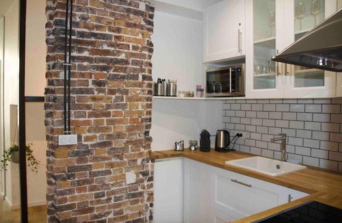 15th Arrondissement Apartment | Another brick in the wall Apartment in Paris Sleeps 9