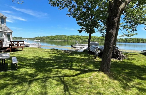 Campbellsport Cottage | Aug dates available 2-bedroom cottage on Long Lake Dundee. WI on the water