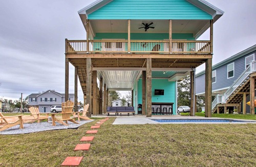 Shoreline Park House | Bay St Louis Home w/ Private Pool + Boat Dock